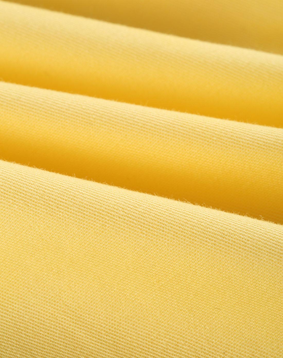 女童黄色斜纹布休闲长裤(3-10岁)