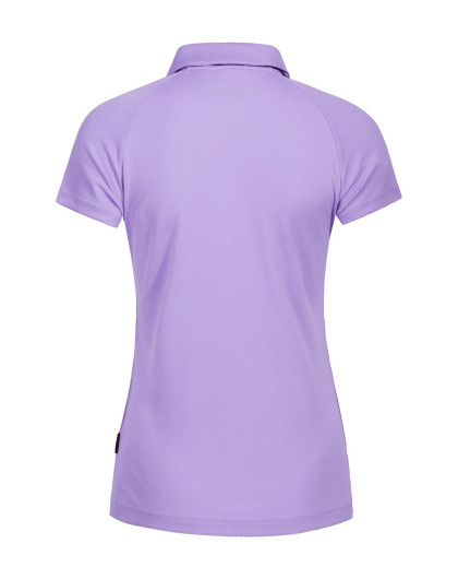 女款浅紫竹碳纤维polo衫