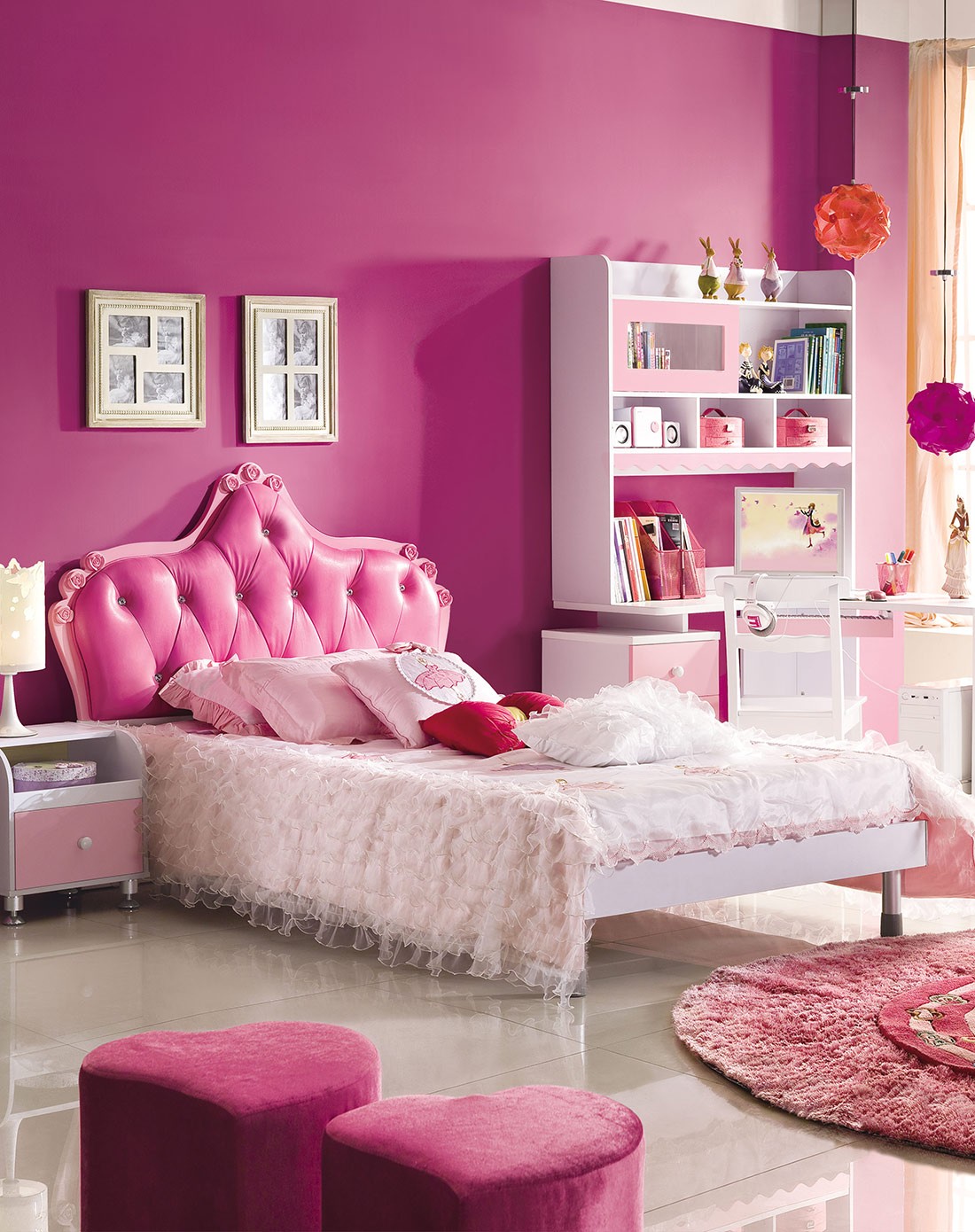 2粉红公主梦幻床 351