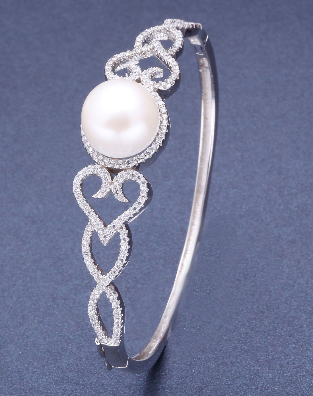 s925银镶珍珠手镯-珍女人系列