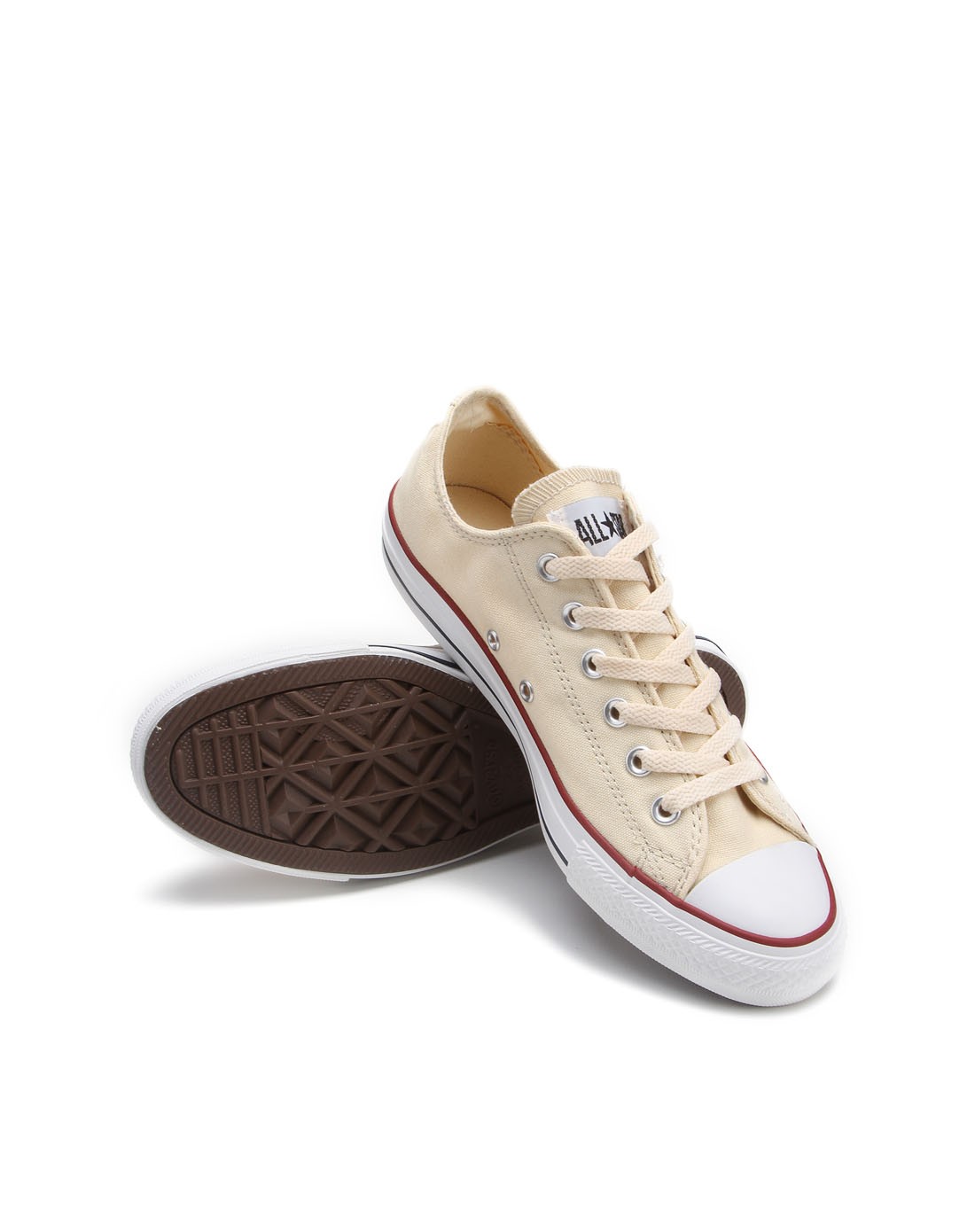 中性款米色经典低帮休闲鞋 匡威converse