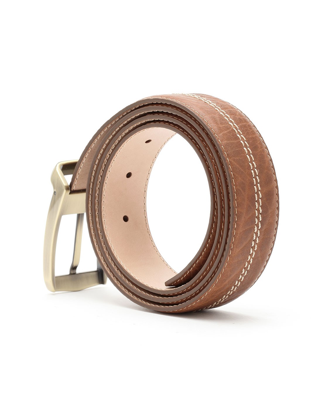 男款泥黄牛皮腰带