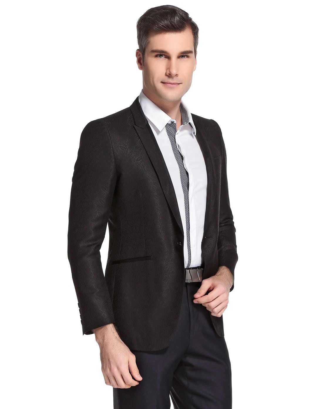 威斯康尼vskonne黑色百搭大方长袖西装912720304901_唯品会