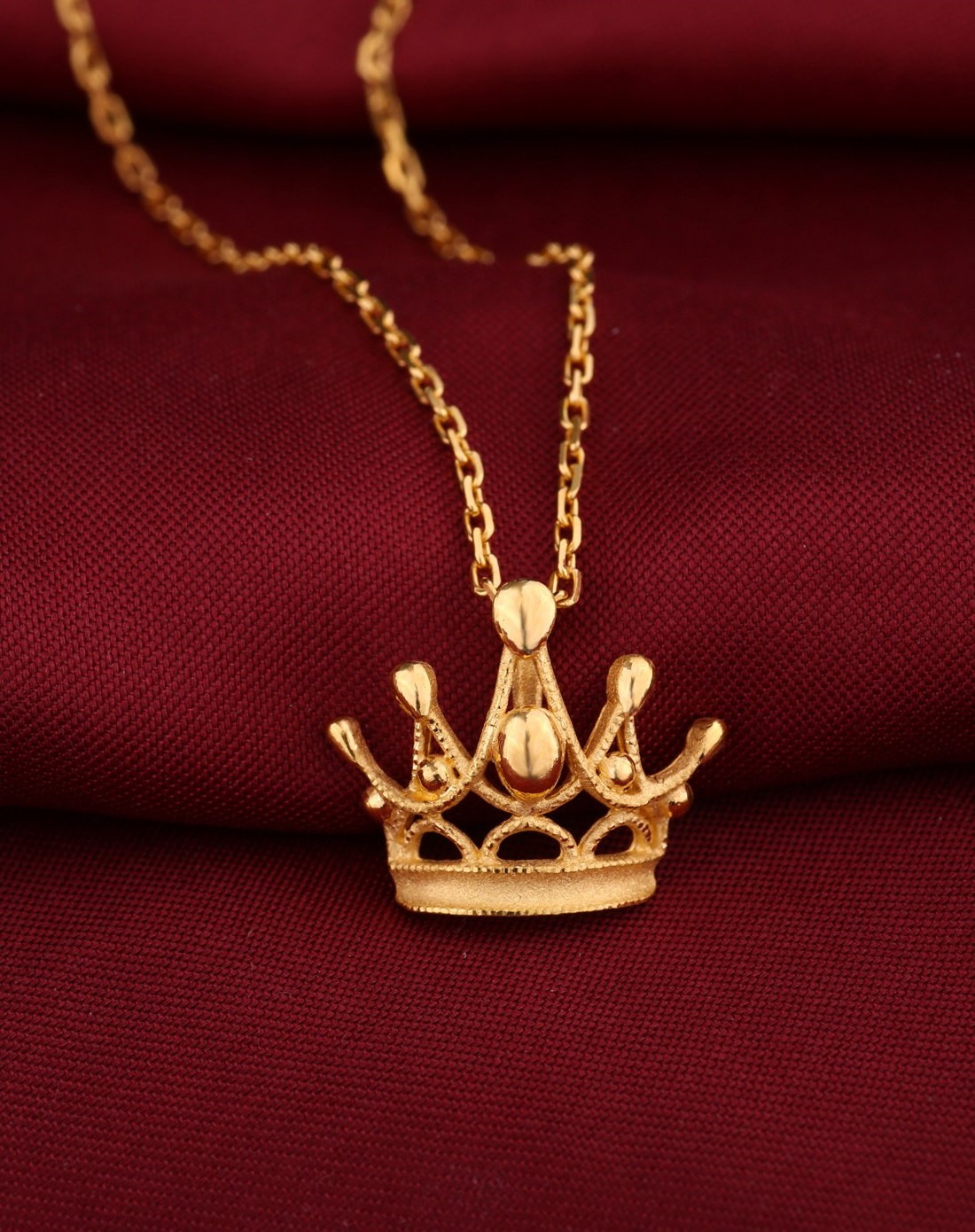 爱之归期 千足金精品吊坠 皇冠系列 桂冠