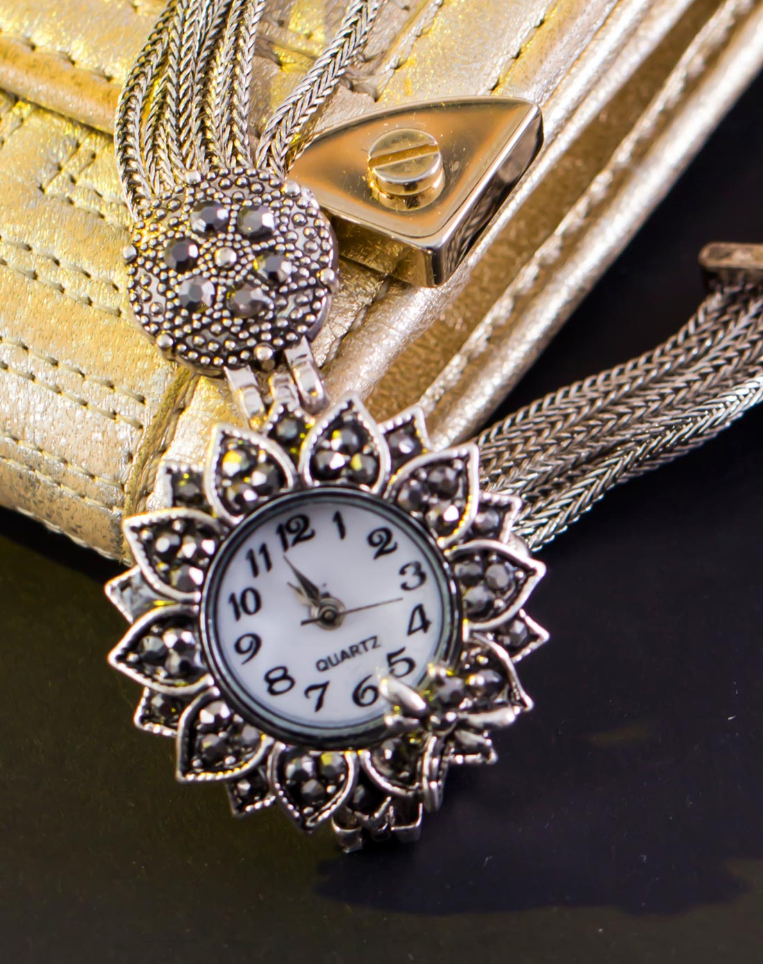 dorlan配饰专场流影古银手表wt009618-033_唯品会