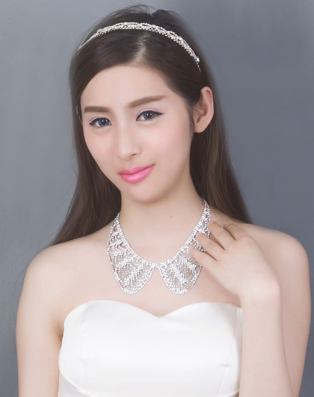 dorlan美人鱼水晶衣领项链wt009950_唯品会