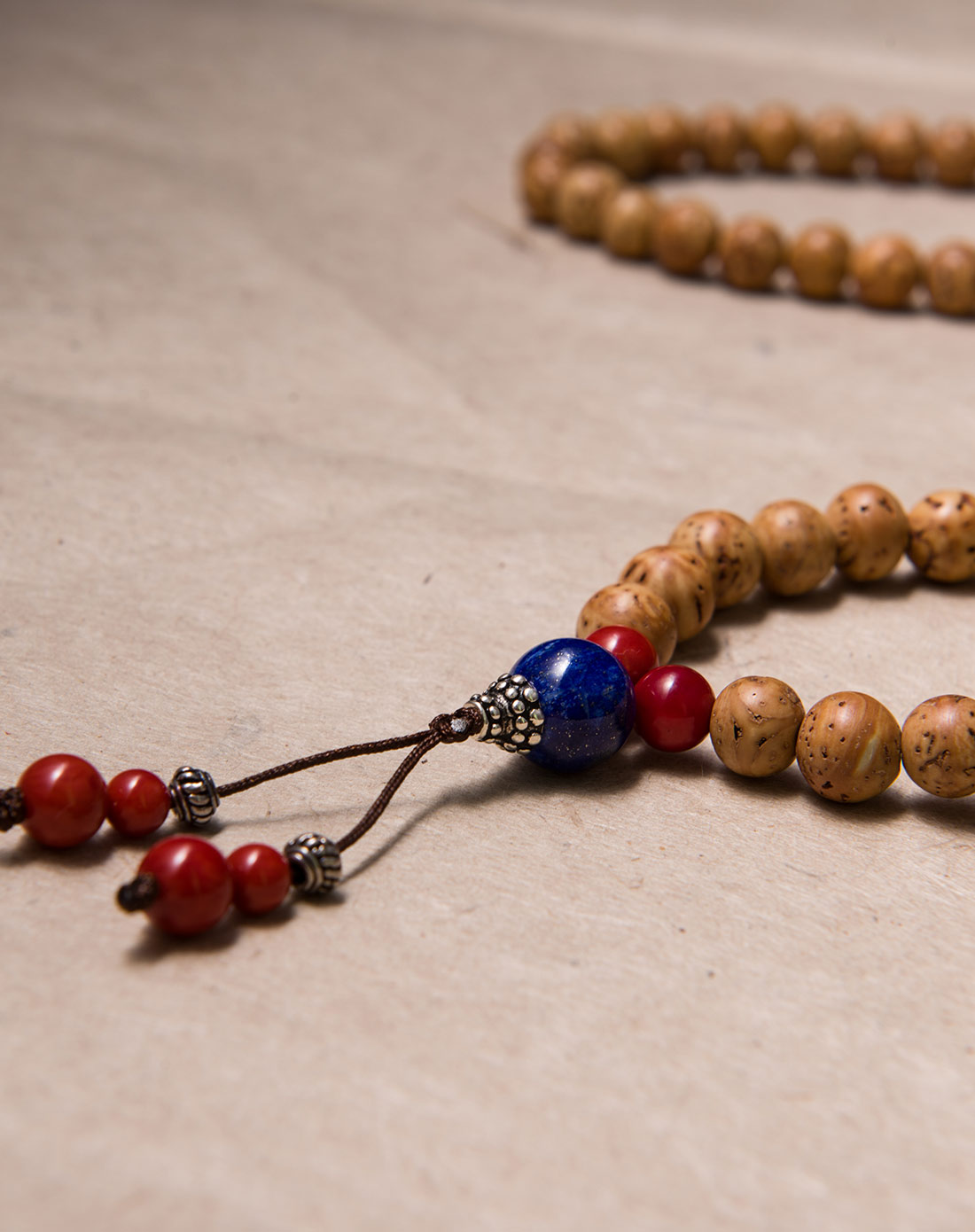 白玛曲珍 尚-印度天然龙眼菩提念珠 10mm