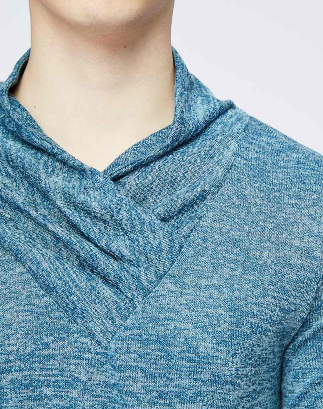 松石绿时尚百搭长袖针织衫