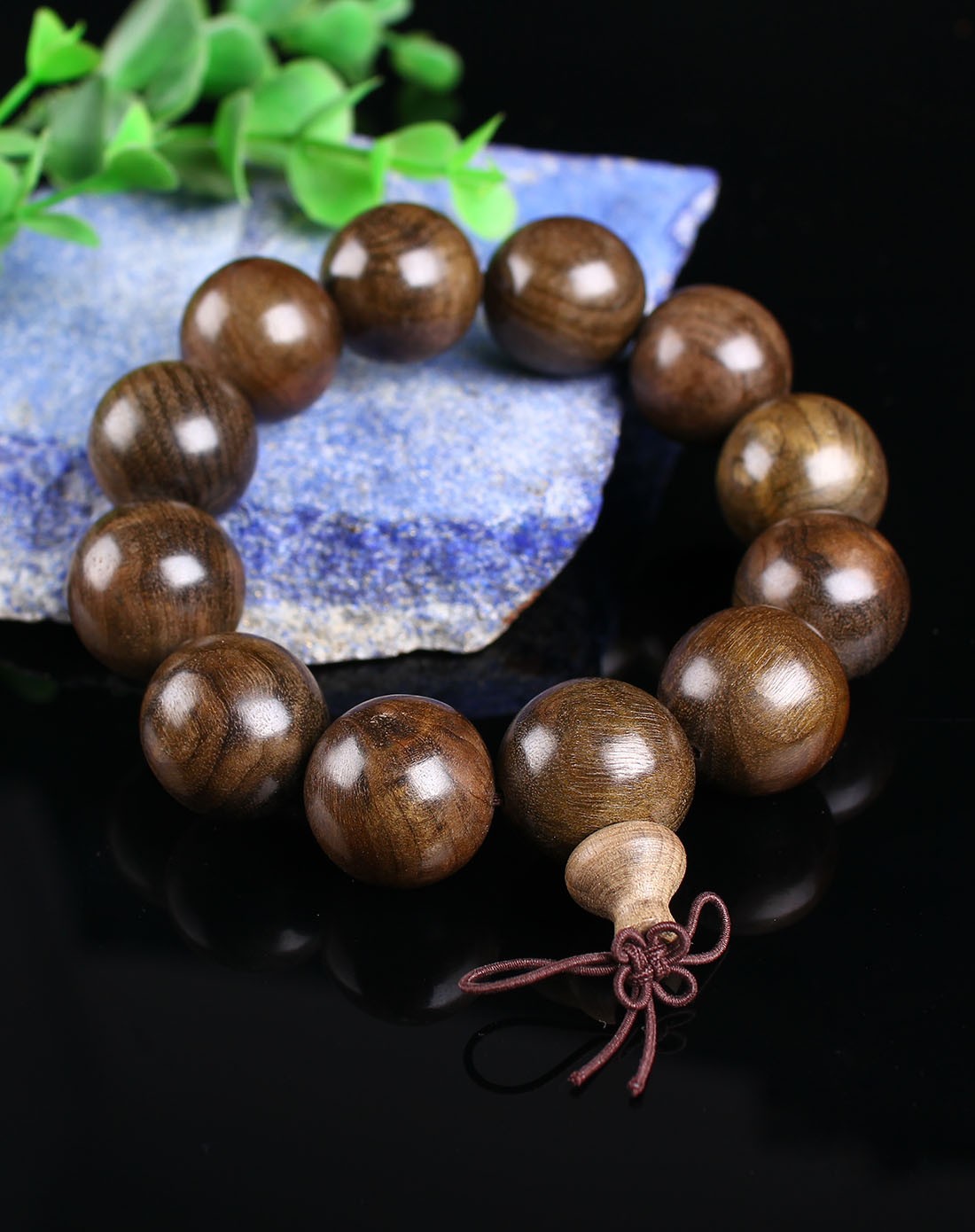 金丝楠手链20mm 老料 虎皮纹