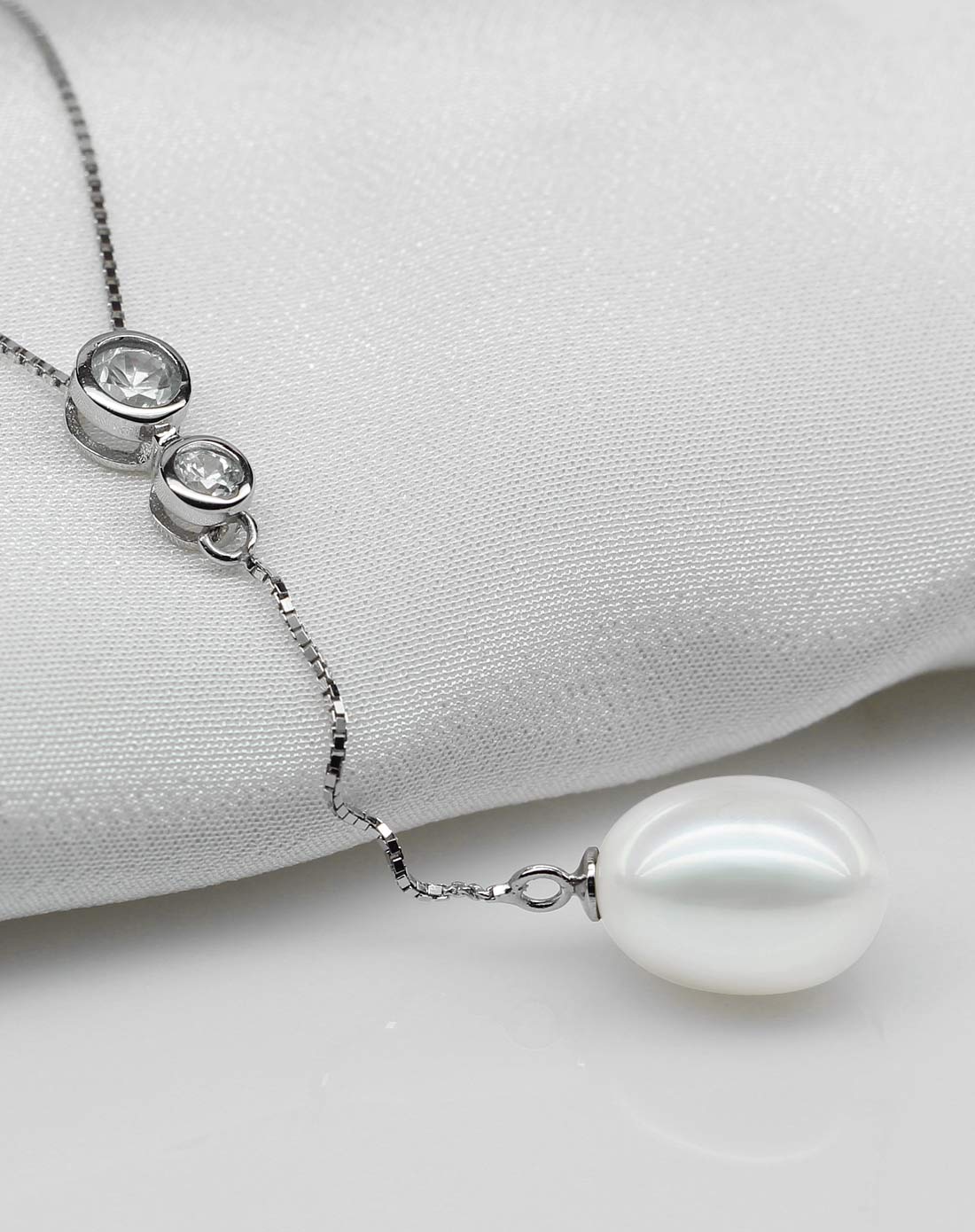 水年华925银灵动款珍珠项链