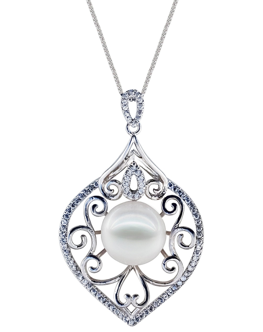 爱心萌动款奢华珍珠吊坠