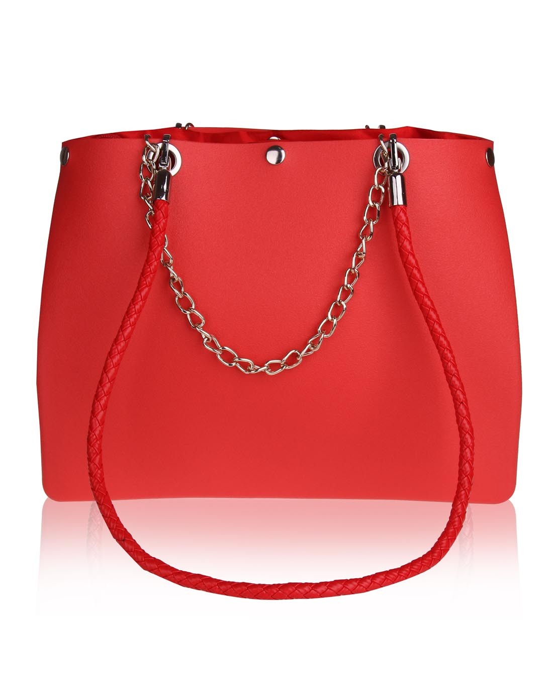 euro db中号红色金链环保树脂单肩女包3001rl-b4-rd_唯品会