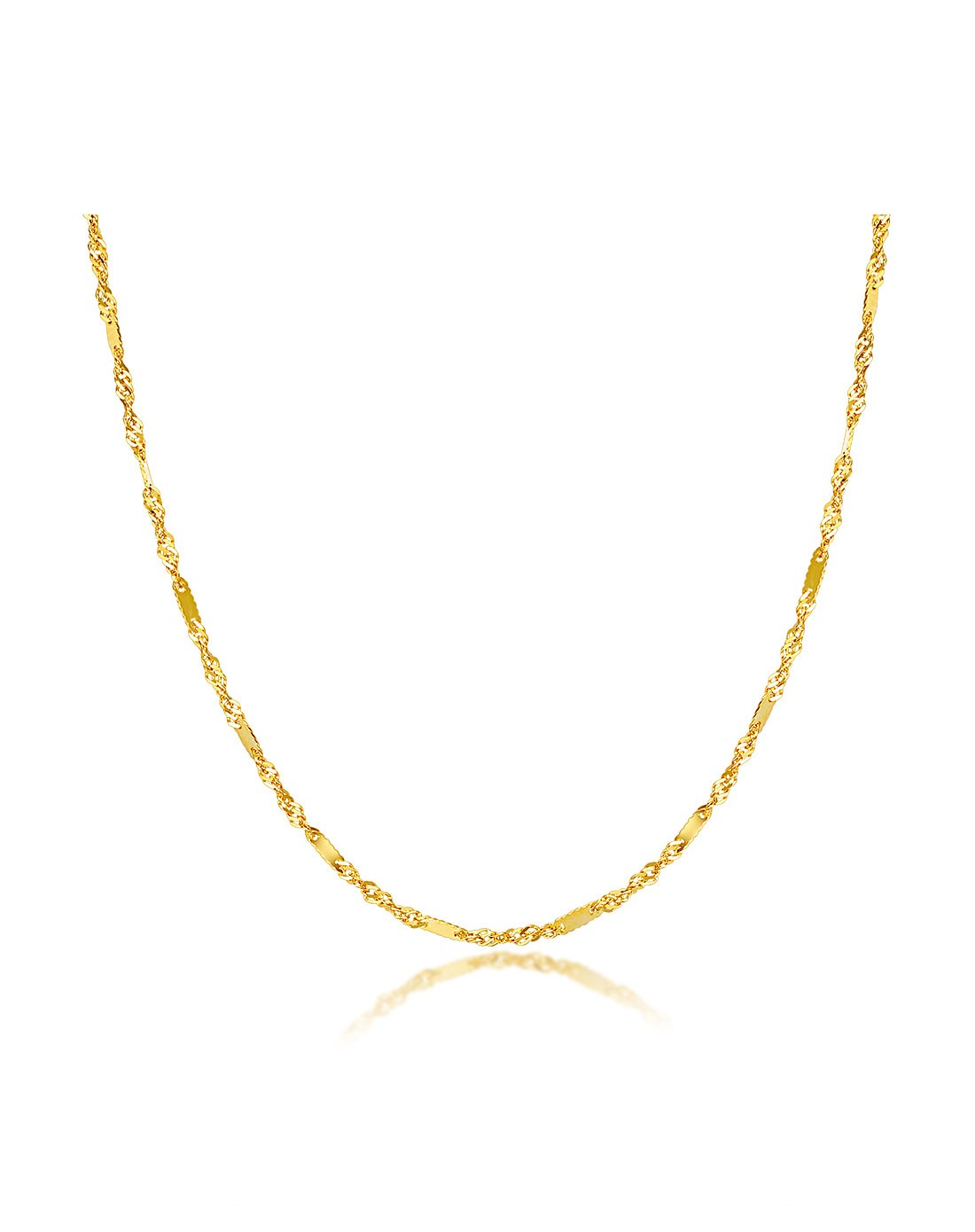 倩影 黄色9k金项链 1.2克