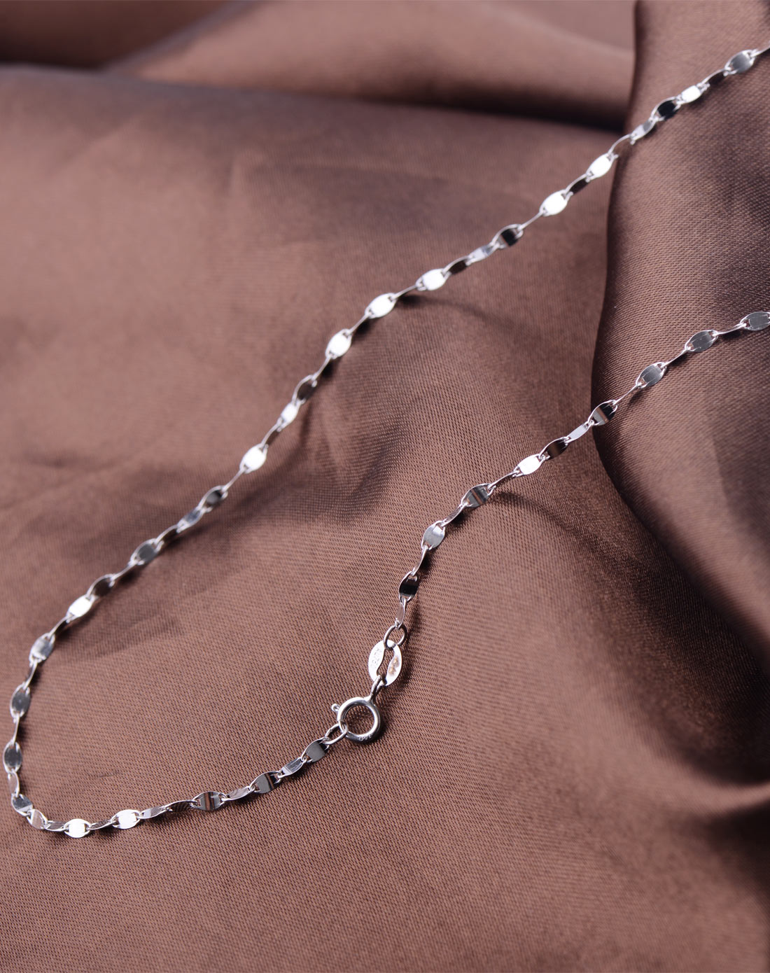 黄18k金项链瓦片链(2.16克)