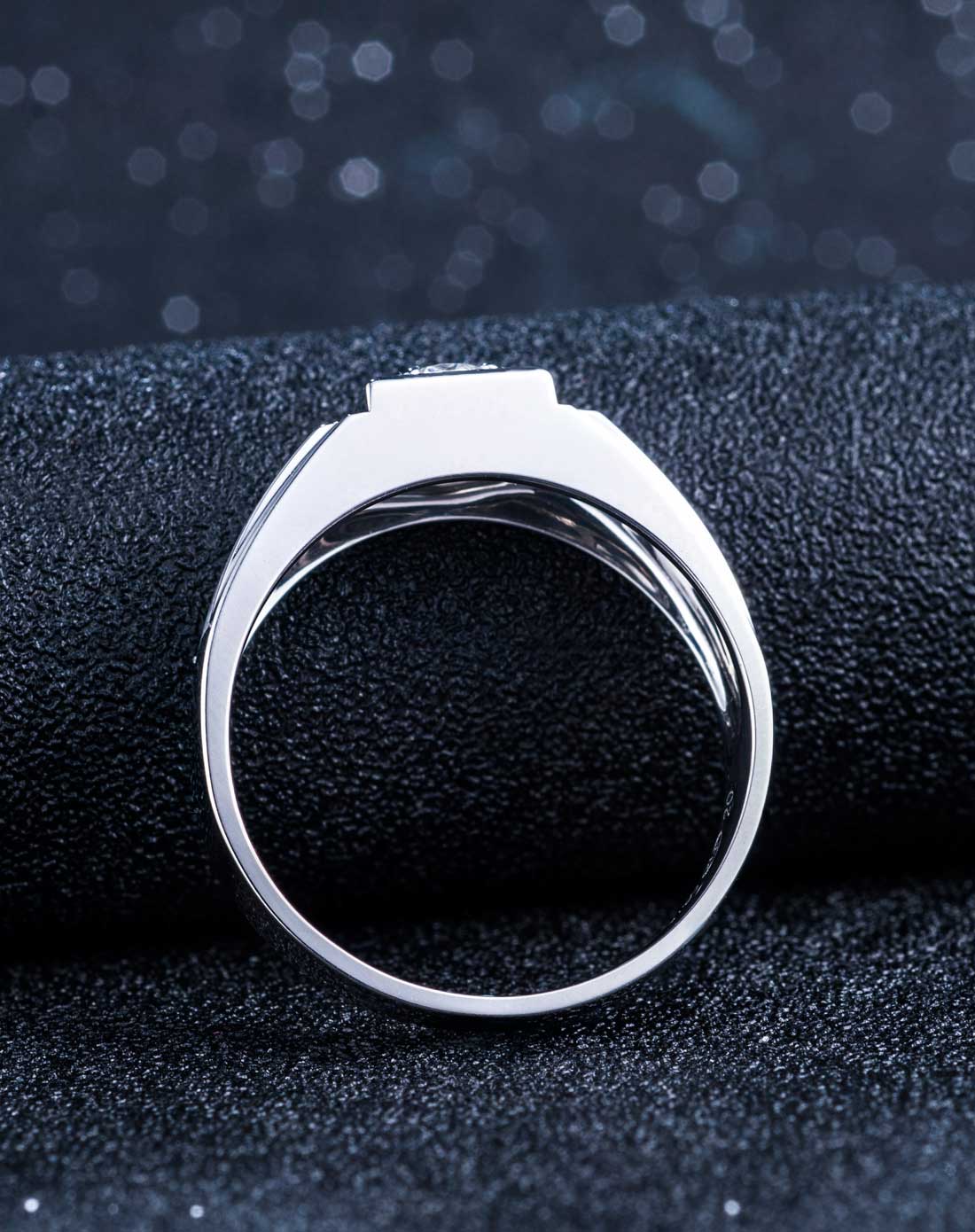 18k白金26分fg色钻石男戒