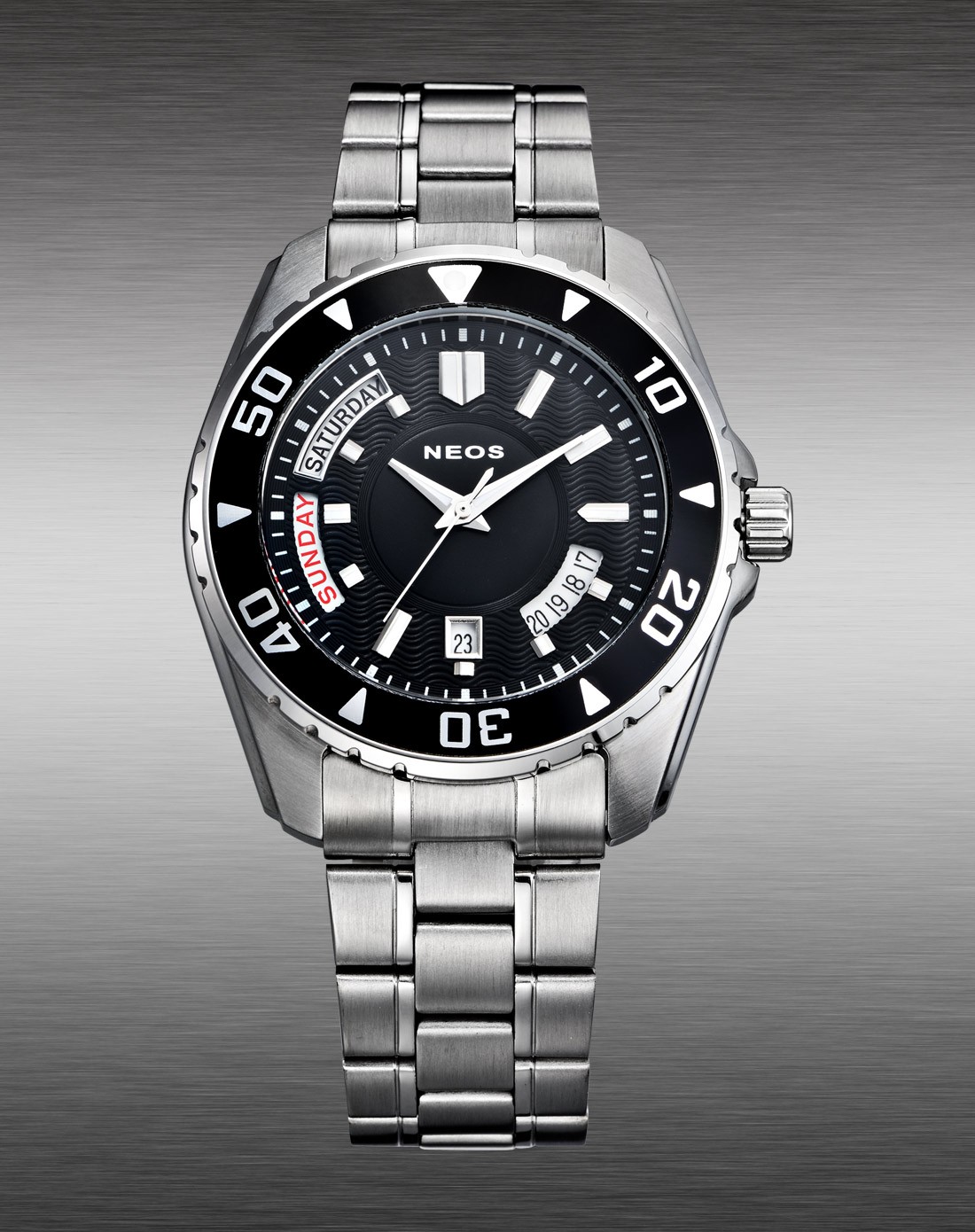 雷欧时neos手表专场-男款 休闲运动系列钢带石英表