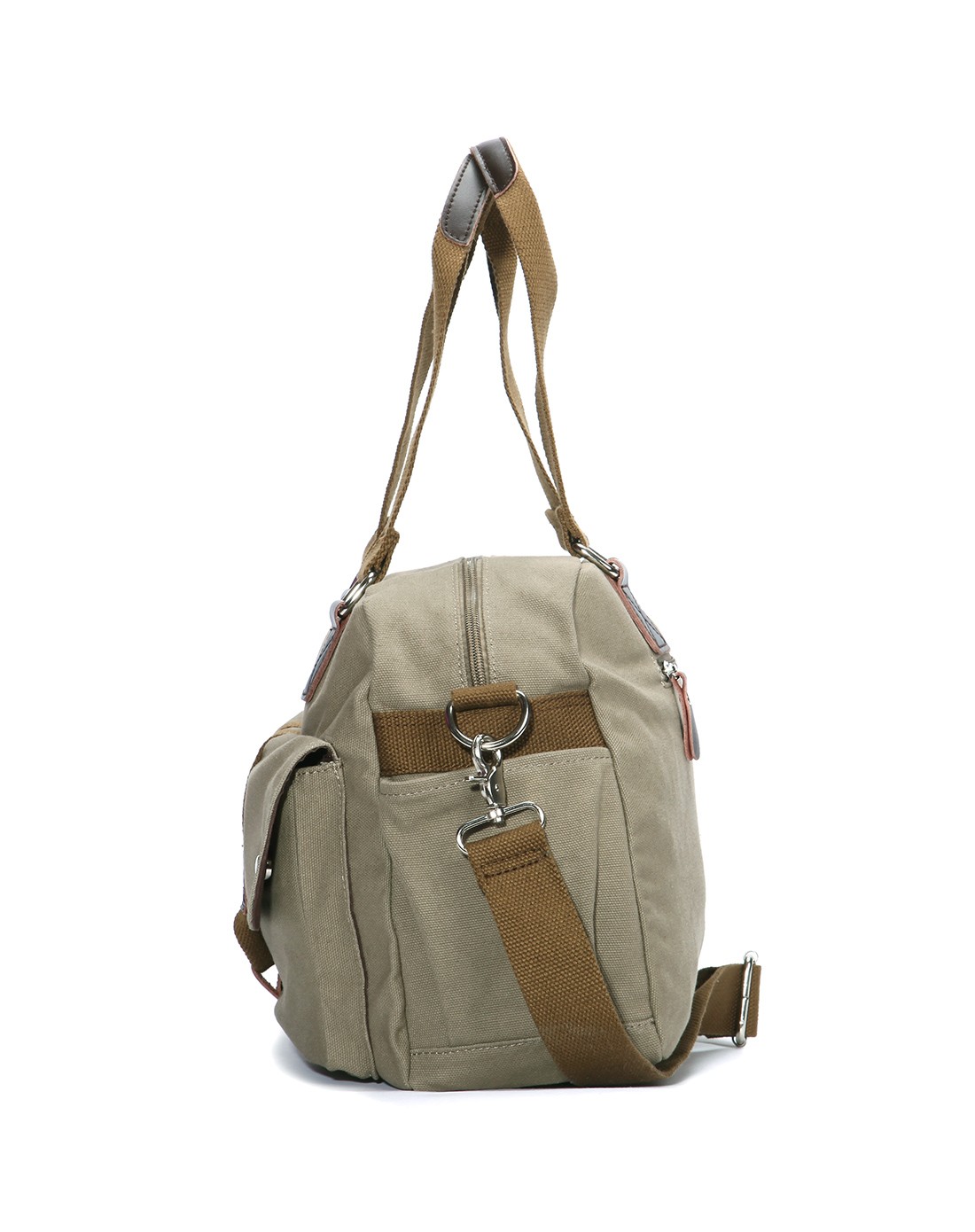 男款深卡其色大容量时尚男士挎包