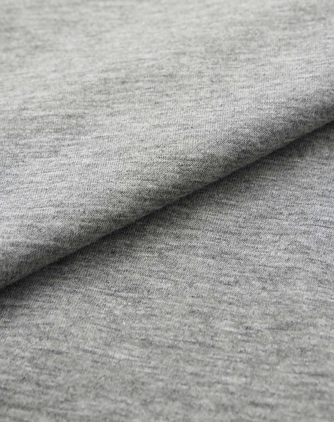 灰色撞色v领休闲polo衫