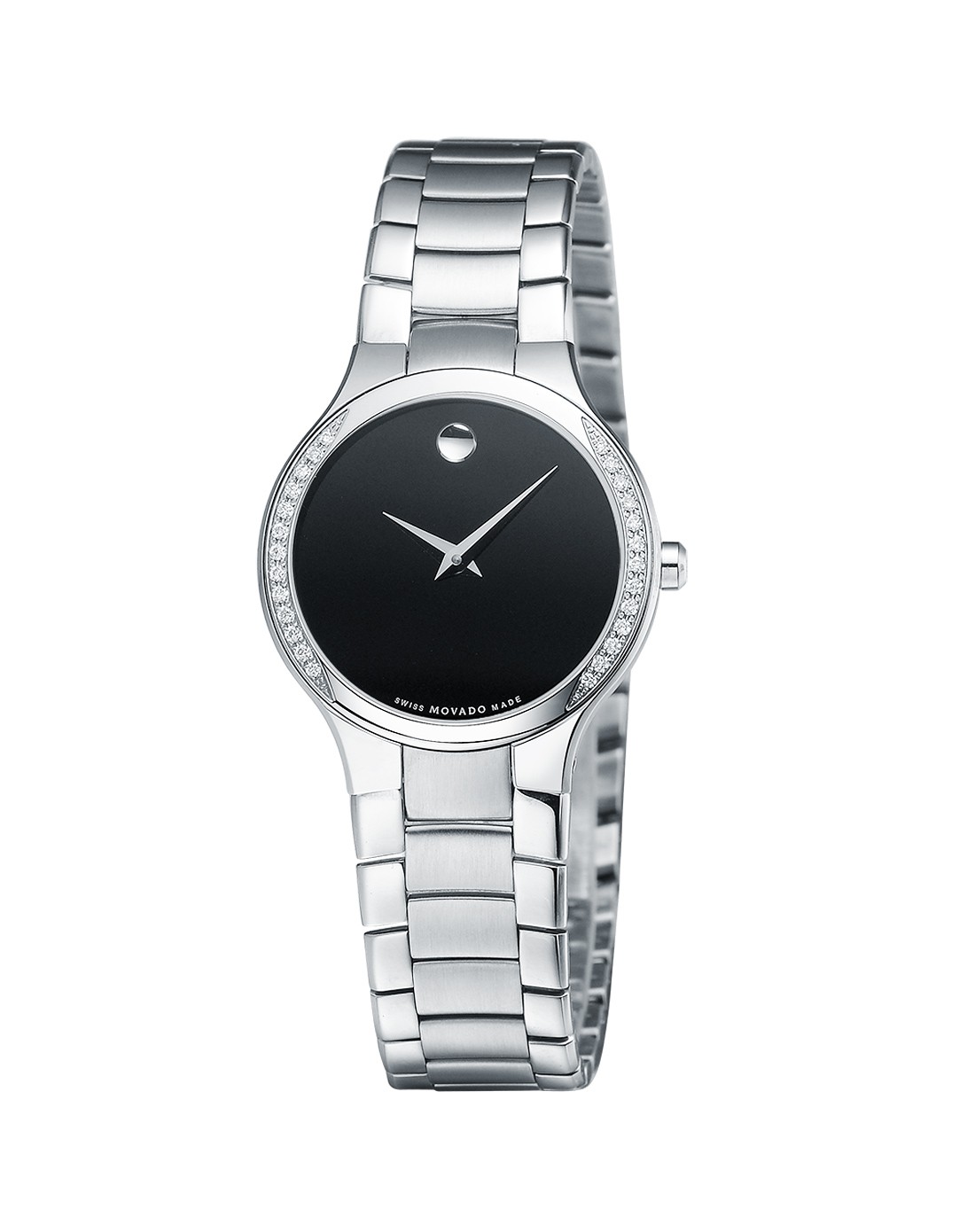 摩凡陀movado思锐系列黑色女表0606385