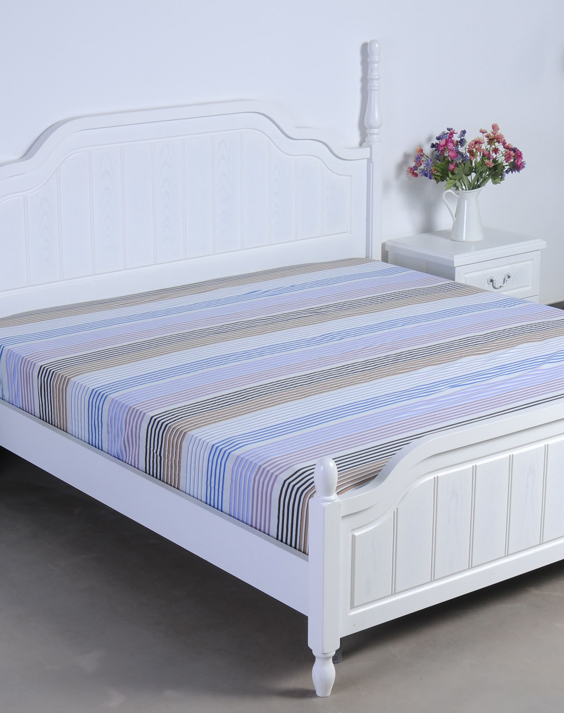 花花公子 1.5米床-特大全棉床笠-眷恋