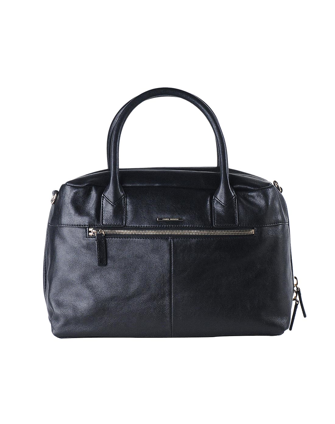 hechter国际品牌皮具专场女款黑/橙牛皮革手袋h133a10801m21m21f_唯品