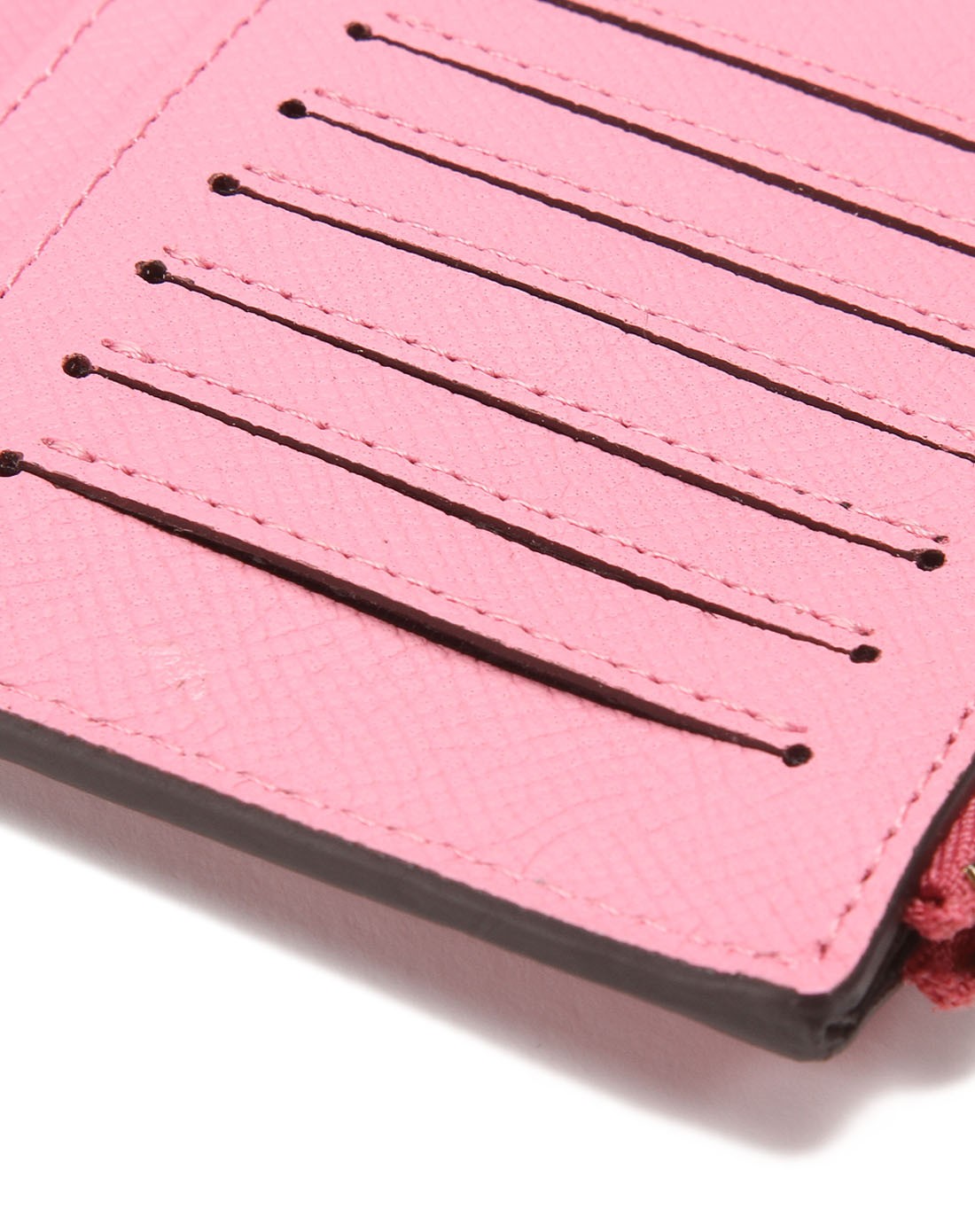 2015专柜同步上新 玫红/浅粉红色牛皮长钱夹