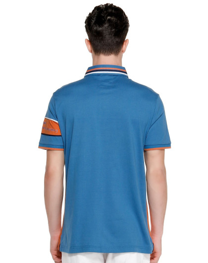 纳维凯尔蓝/橙色活力帅气短袖t恤a3255212632_唯品会