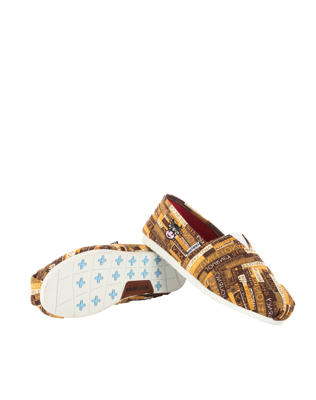 mokymuky 女款咖啡一脚蹬懒人休闲鞋