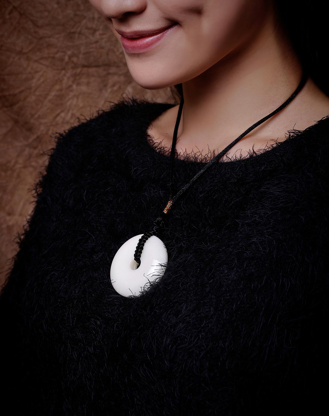 苏门答腊岛深海冰种老料砗磲平安扣