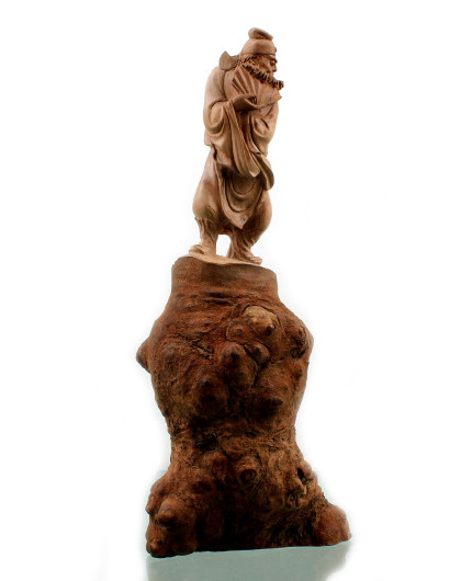 天然茶树根雕钟馗摆件