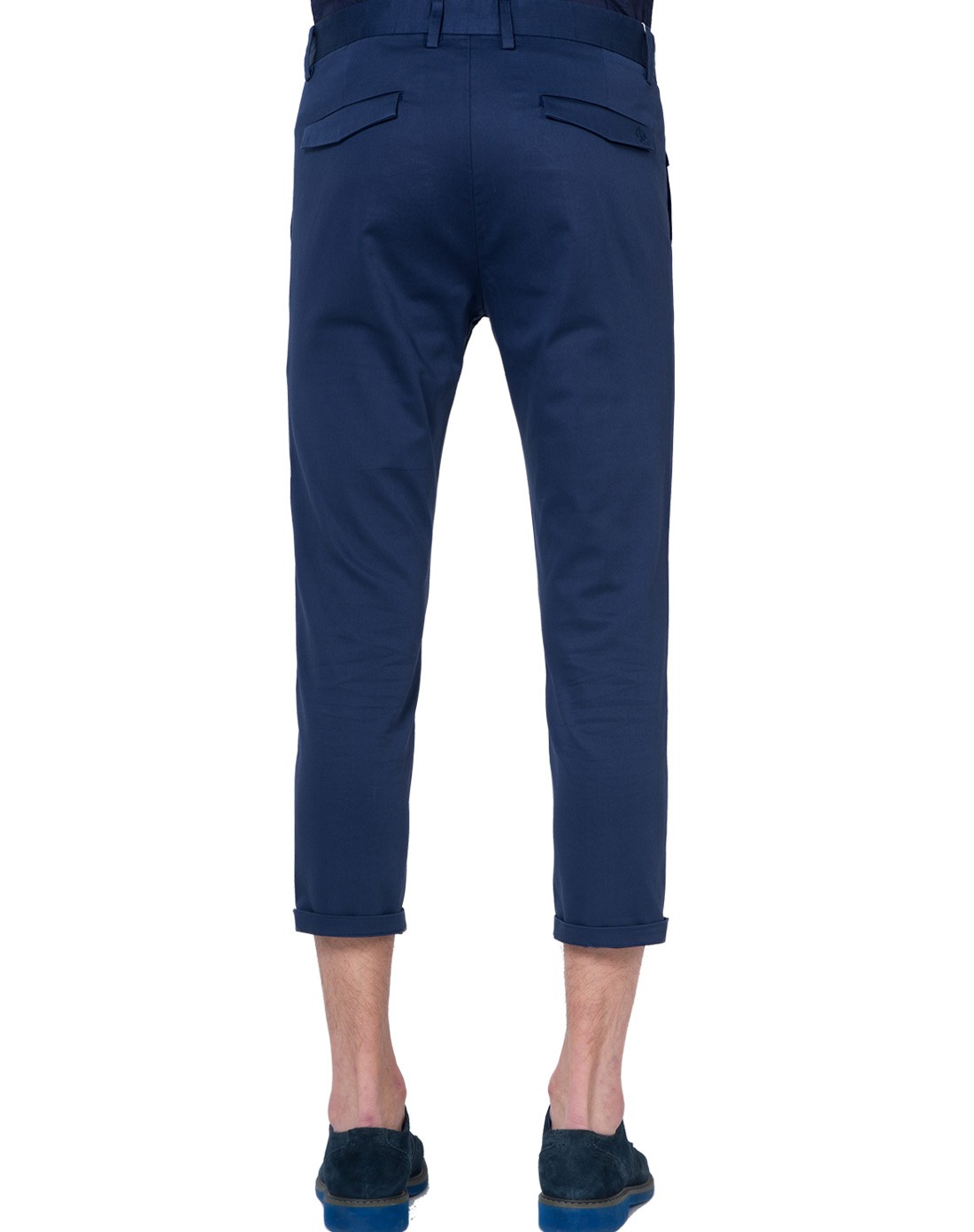 深蓝色男士休闲裤