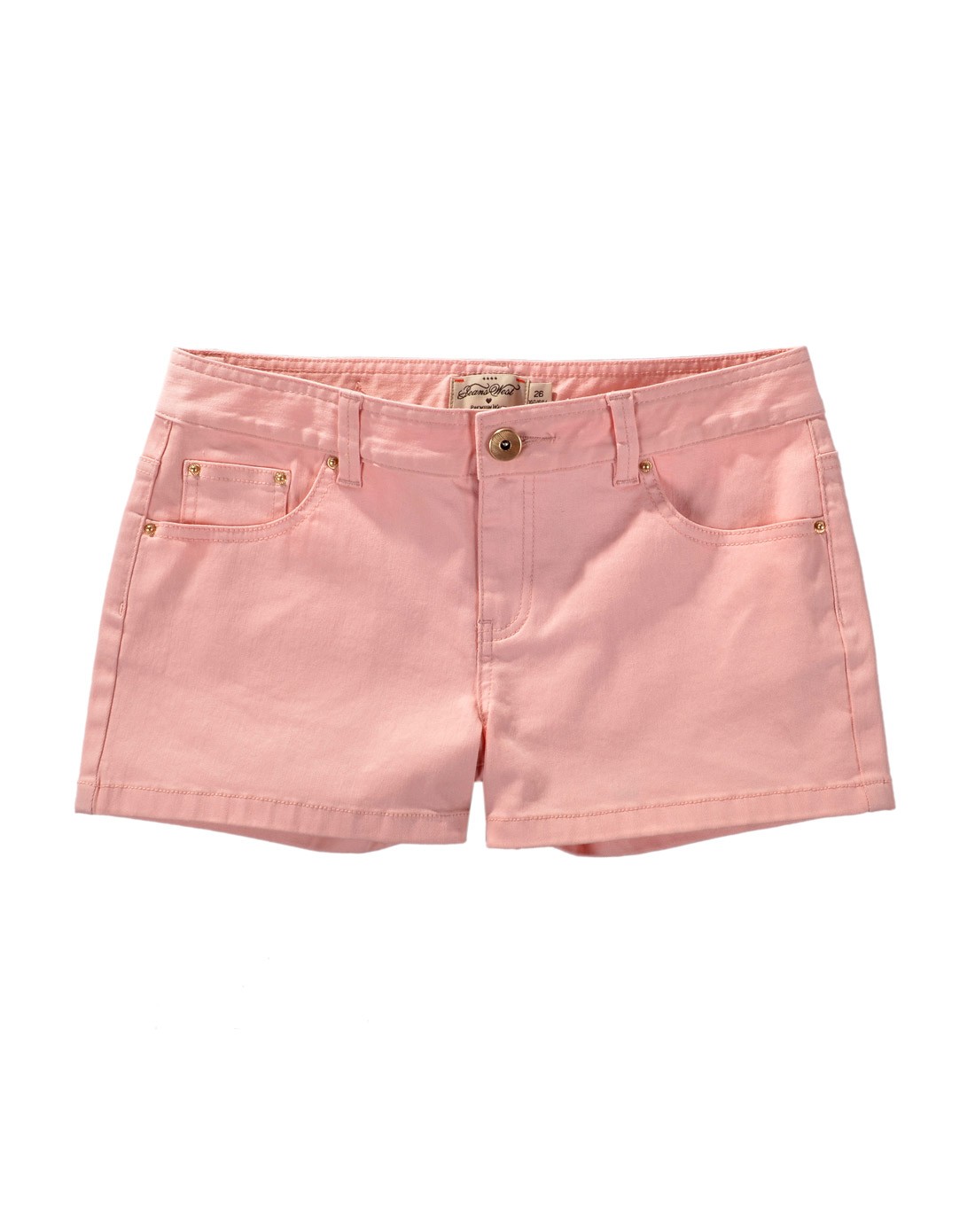 女装粉红色弹性时尚简约迷你短裤