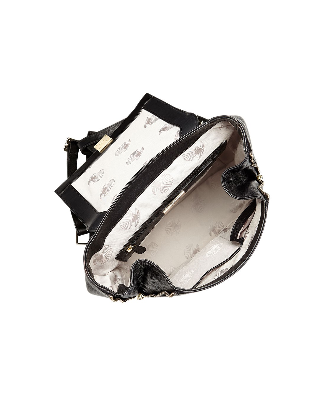 agatha中号黑色双肩包