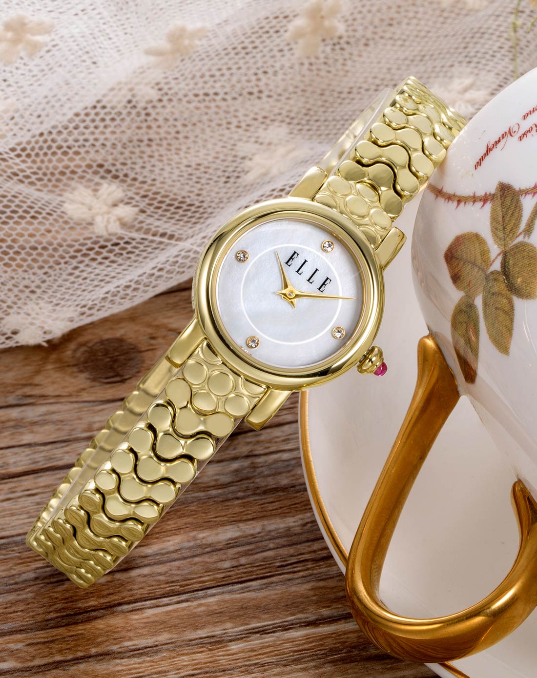 新品首发优雅天然贝母表盘手链石英腕表