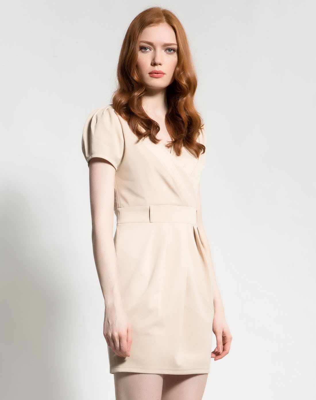 斯贤see shine裸色连衣裙sfh1lq411023_唯品会