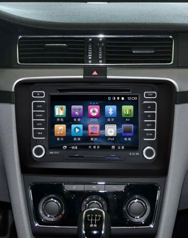 大众dvd原装导航车载一体机捷达2013-2015款带面框