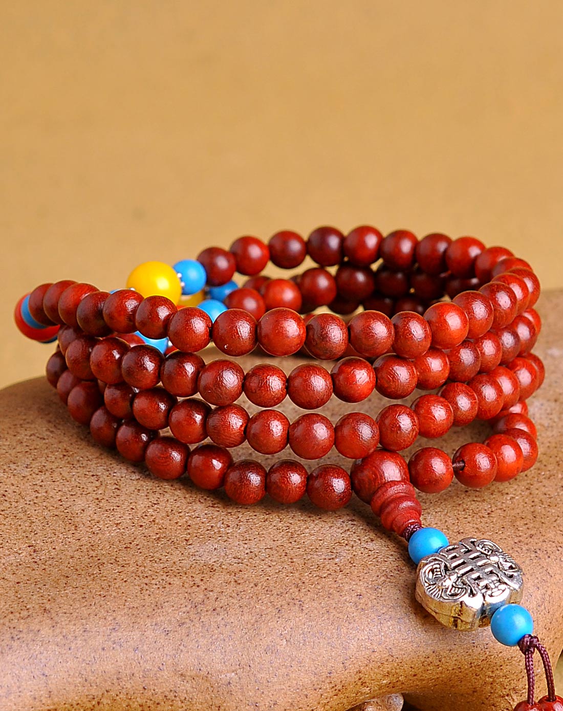 【独家】连年如意柯檀木手链