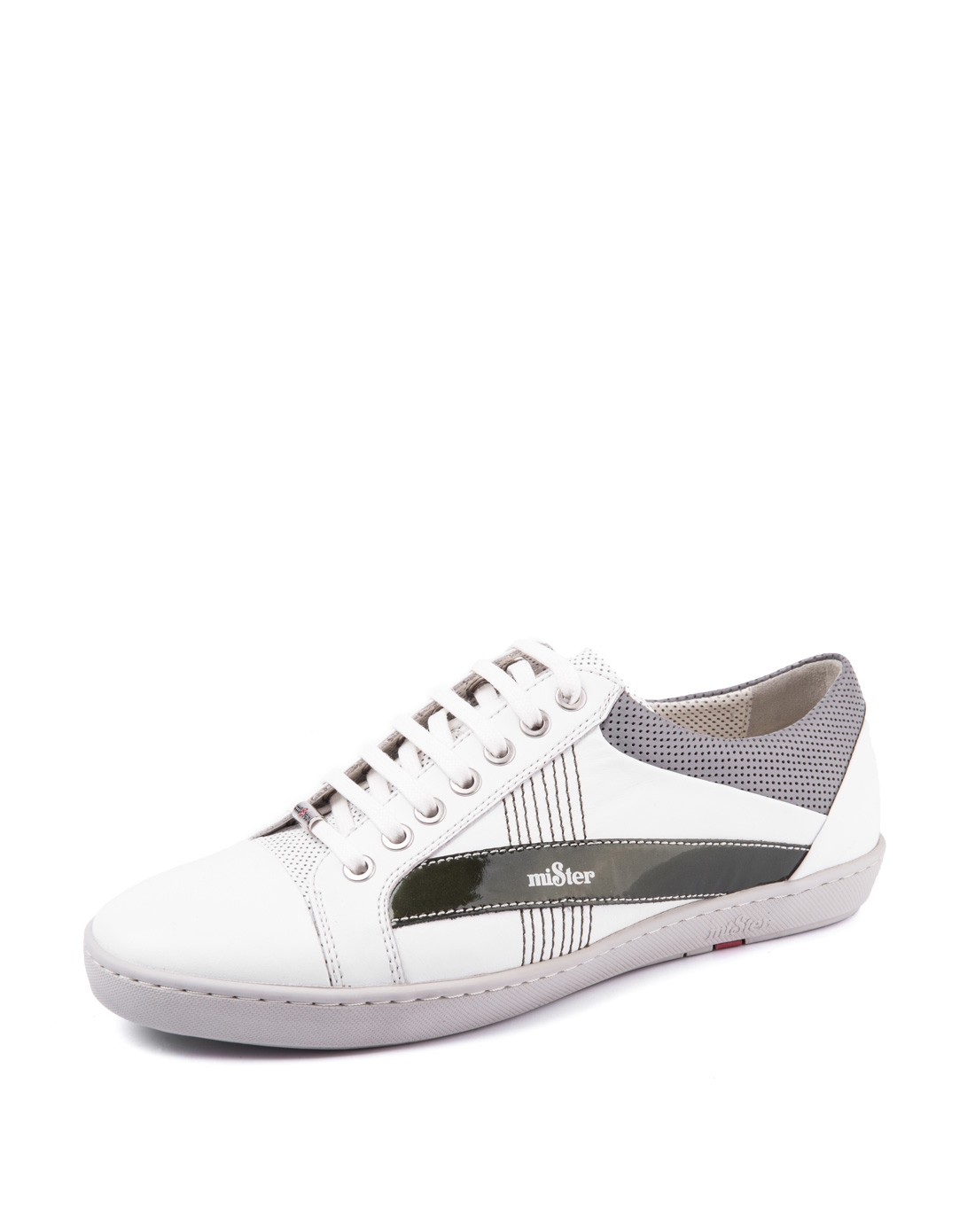 名仕mister鞋包白色牛皮革商务休闲单鞋m1b32363bd03_唯品会