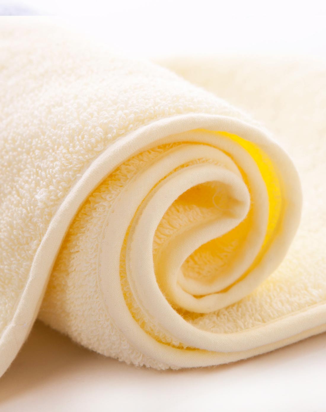 高档纯棉spa快速吸水干发巾 黄色