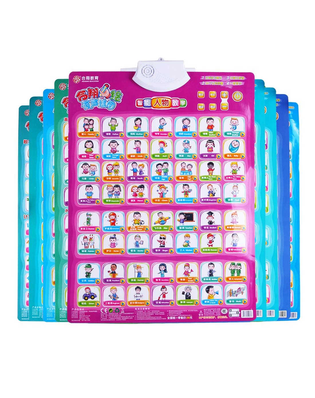 合翔手绘挂图-人物认识