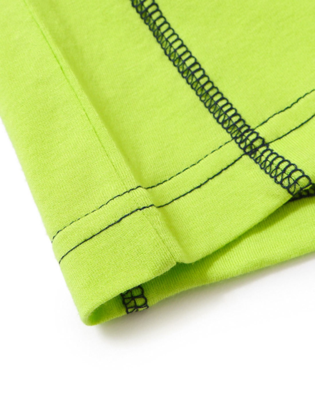 男童酸橙绿户外运动短袖t恤