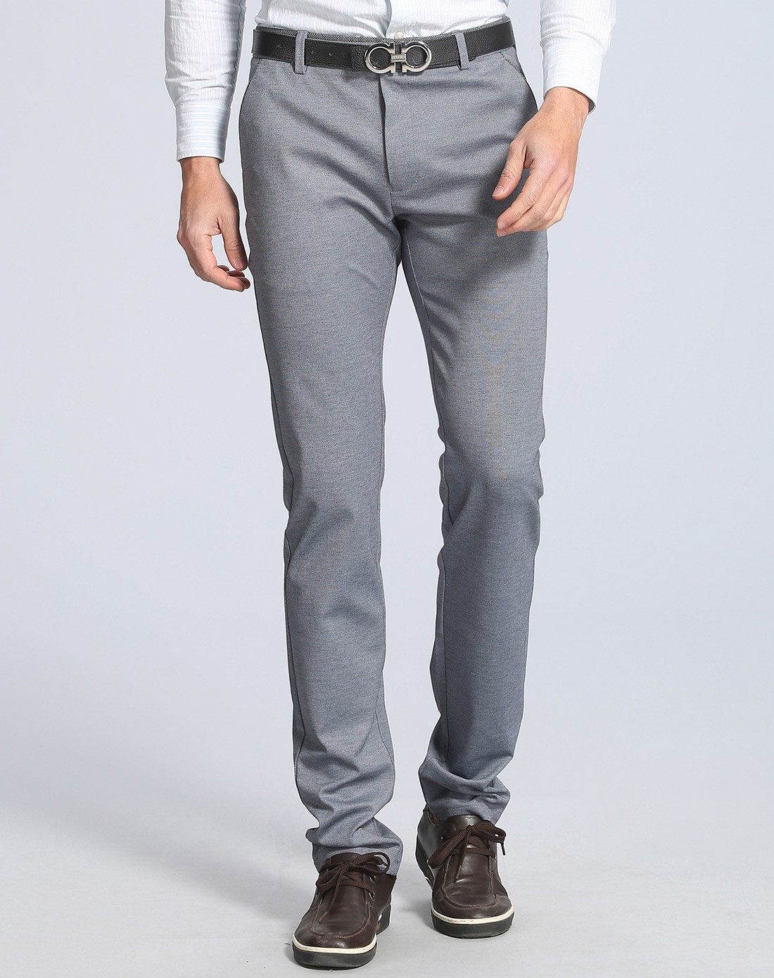 舒适清凉 男士石板灰休闲裤 商务休闲