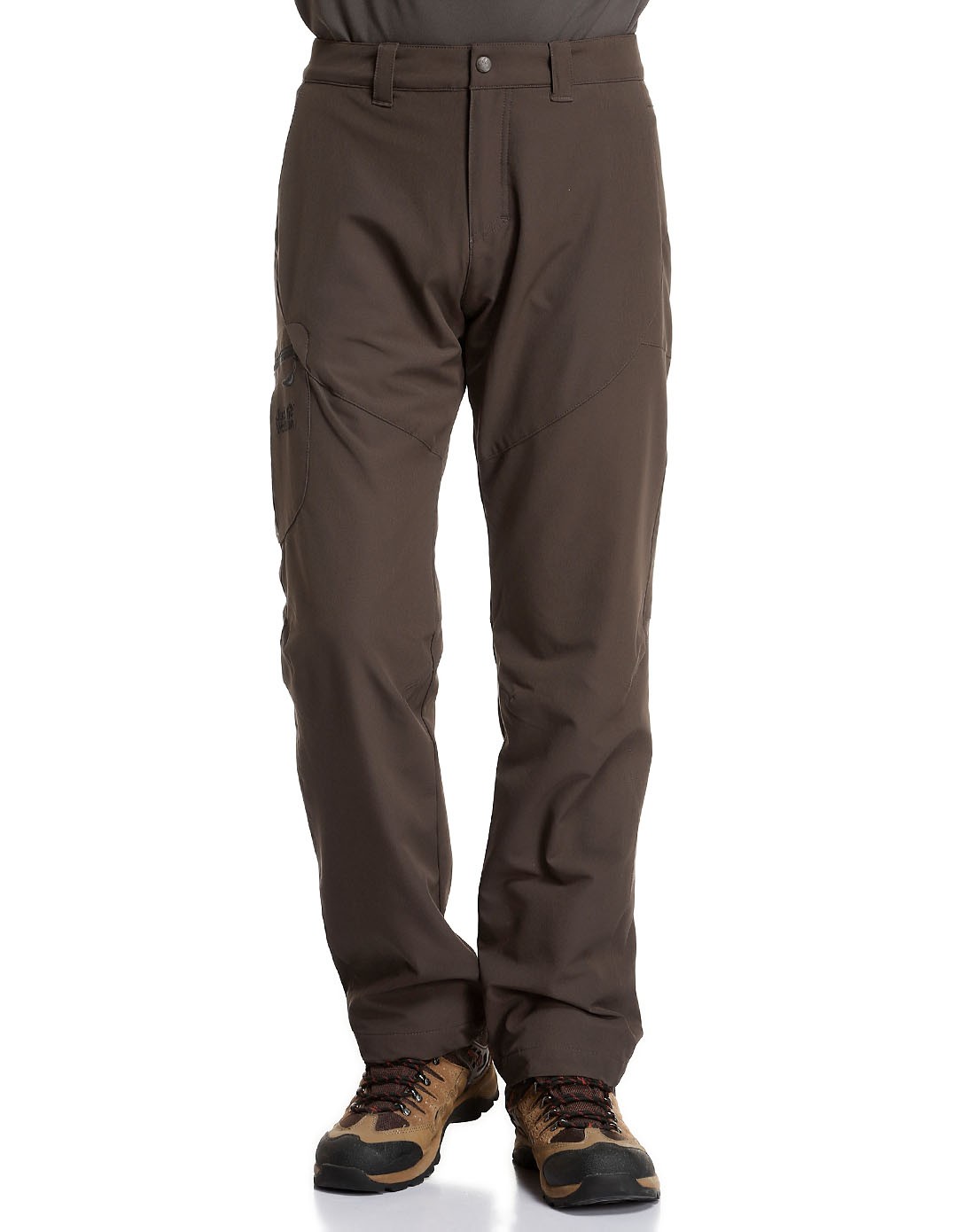 舒适防风 男款摩卡色长裤 时尚个性