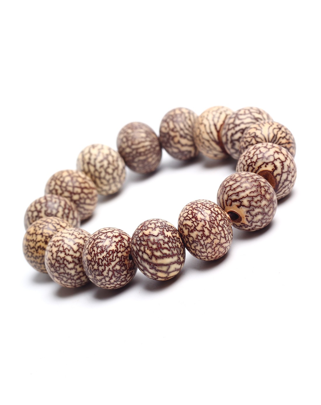 血丝菩提扁珠手链16*20mm