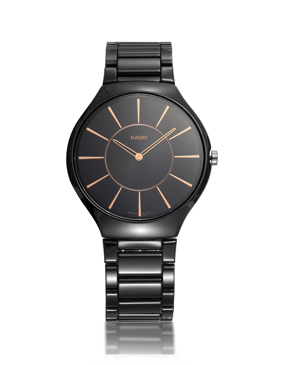 雷达rado 真薄系列白色石英男表r27741152