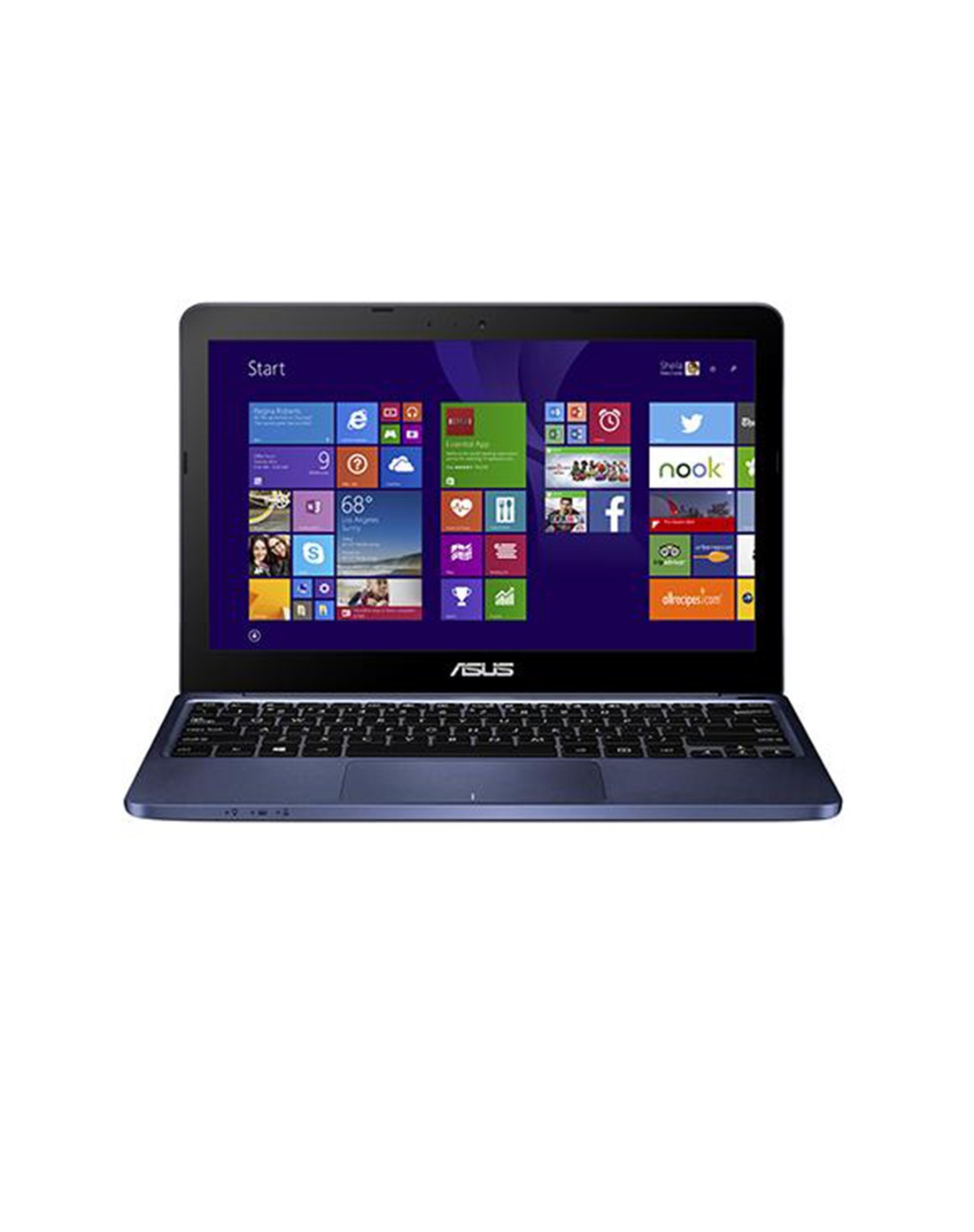 > 华硕 x205 蓝色四核思聪本