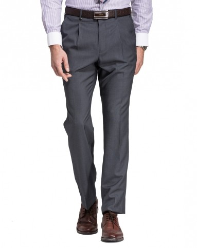 九牧王joeone灰黑仿毛西裤ja2320624_唯品会