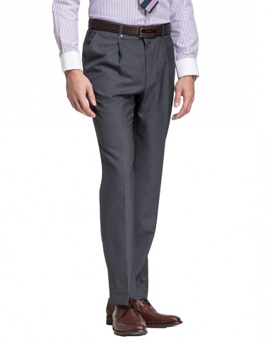 九牧王joeone灰黑仿毛西裤ja2320624_唯品会