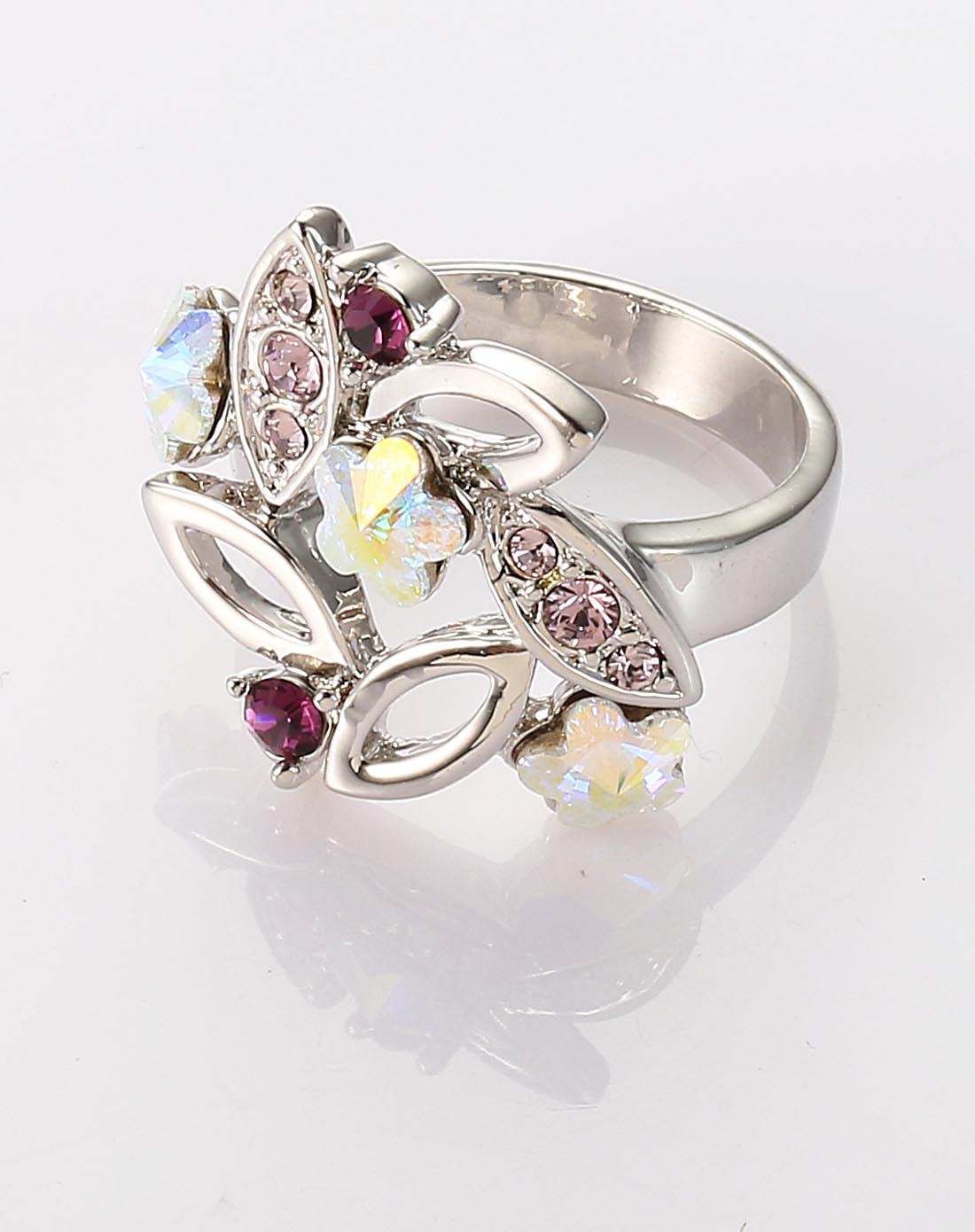 彩色心情水晶戒指