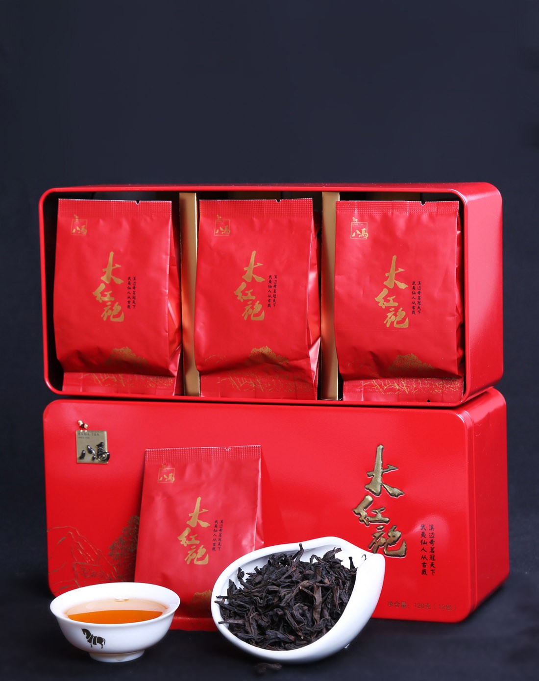 【性价比高】武夷山特级大红袍红色铁盒装120g